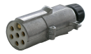 24V 7 Pin Aluminium Plug - Made by Jaeger Germany